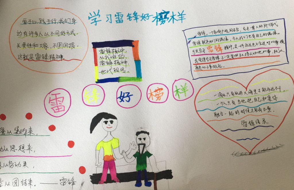 2022雷锋精神手抄报图片大全