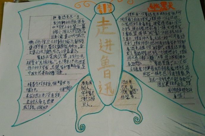 走近鲁迅手抄报版面设计图 走近鲁迅手抄报版面设计图