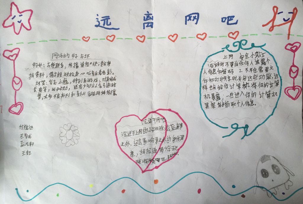 关于网络安全的手抄报
