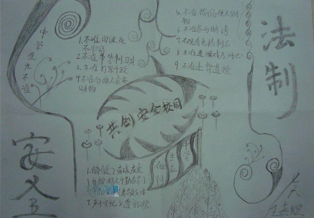 2022普法教育宣传月手抄报 2022普法教育宣传月手抄报