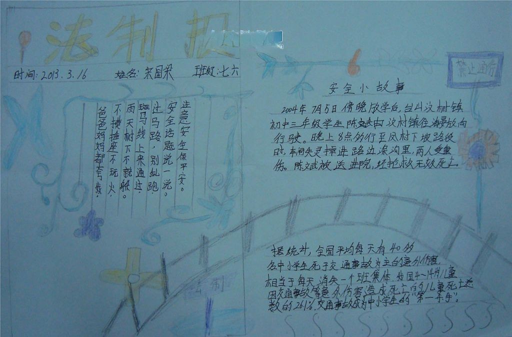 2022普法教育宣传月手抄报 2022普法教育宣传月手抄报