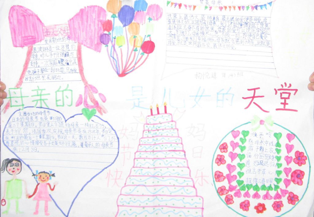 妇女节献给妈妈的爱手抄报大全