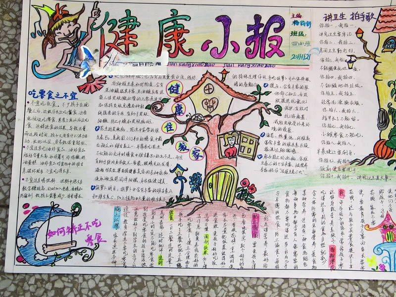 健康饮食手抄小报