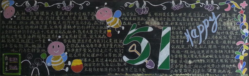 2022劳动节黑板报图片