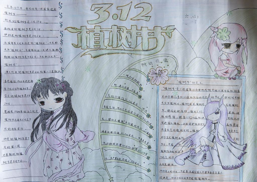 312植树节手抄报大全
