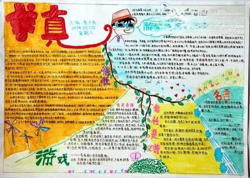 求真手抄报版面设计图 求真手抄报版面设计图