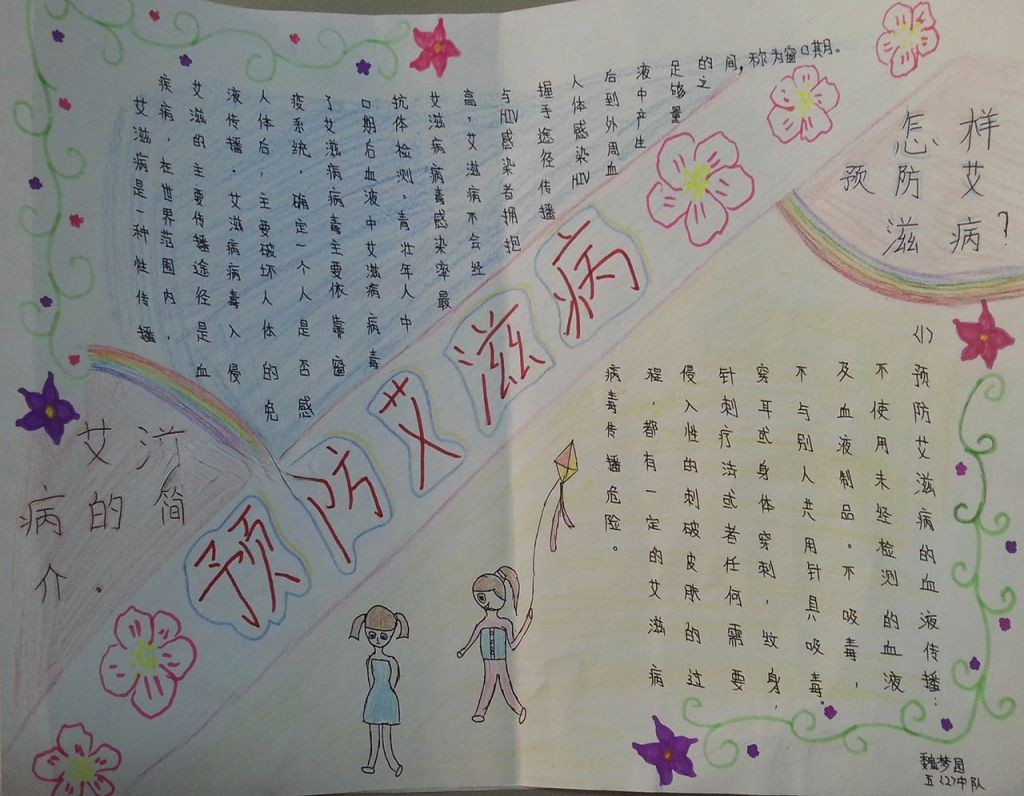 预防艾滋病手抄报内容