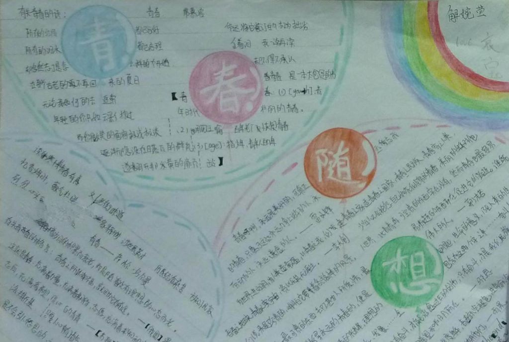 我们的青春手抄报图片大全 我们的青春手抄报图片大全