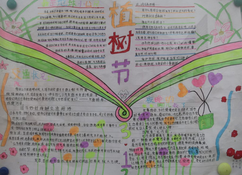 保护环境保存希望手抄报