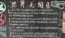 世界无烟日黑板报版面设计图