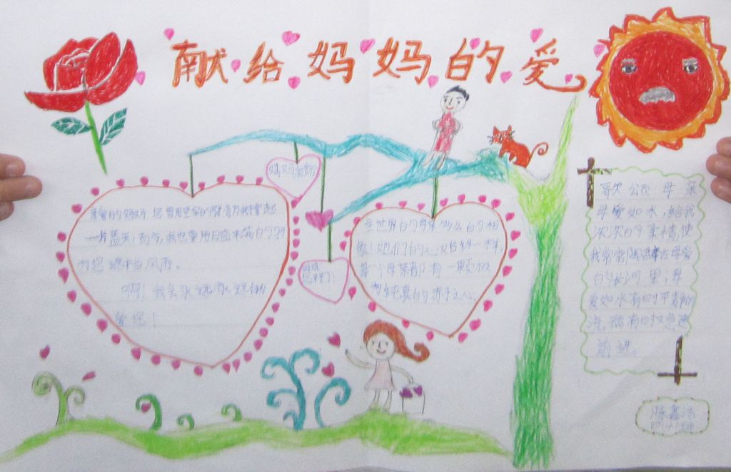 妇女节献给妈妈的爱手抄报大全