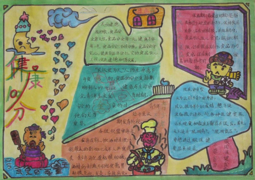 健康100分手抄报 健康100分手抄报