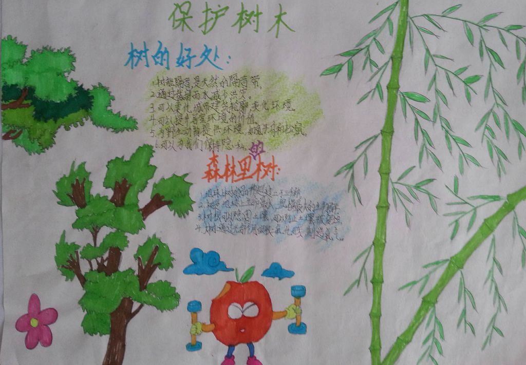植树节爱绿护绿手抄报
