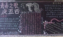 青春之歌庆五四黑板报