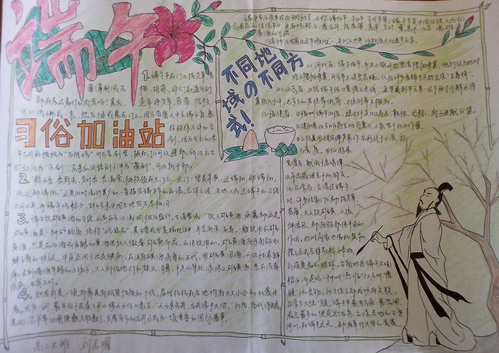 2022端午节手抄报图片大全