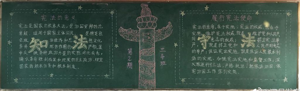 宪法日黑板报大全，宪法在我心中