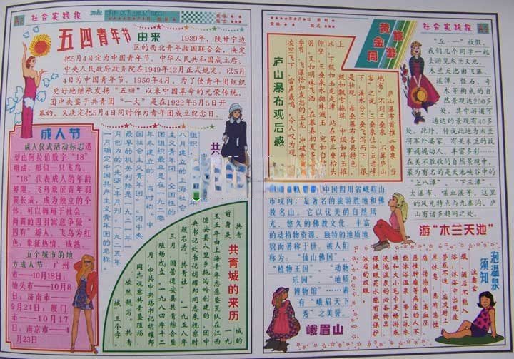 社会实践报迎接五四青年节专刊