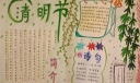 我心中的清明节手抄报图片