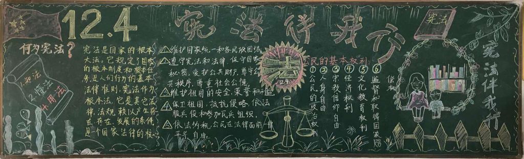 宪法日黑板报大全，宪法在我心中