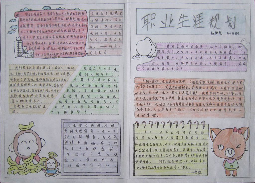 畅谈理想规划人生手抄报