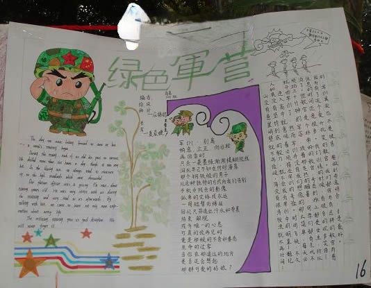 大学新生活手抄报版面设计图