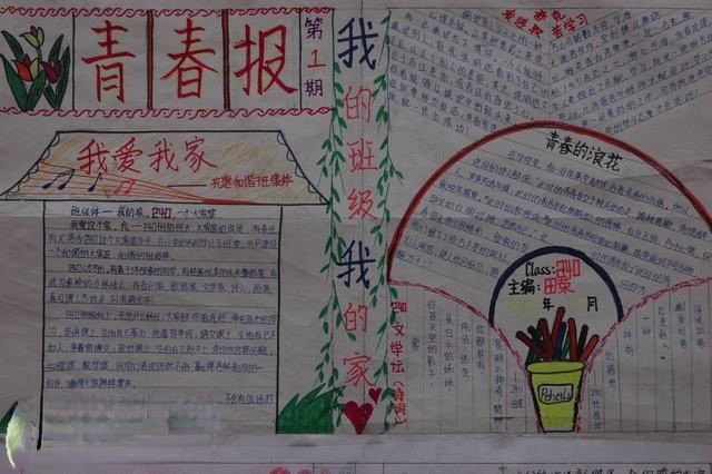 青春报手抄报版面设计图