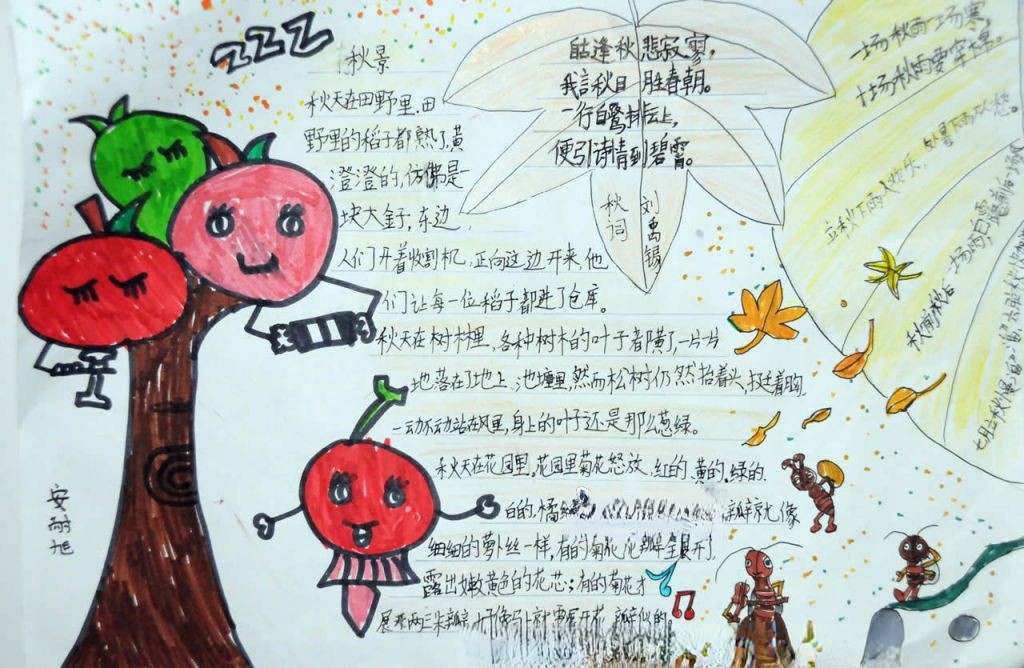 关于秋的手抄报