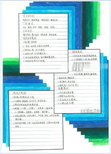企业管理文化手抄报