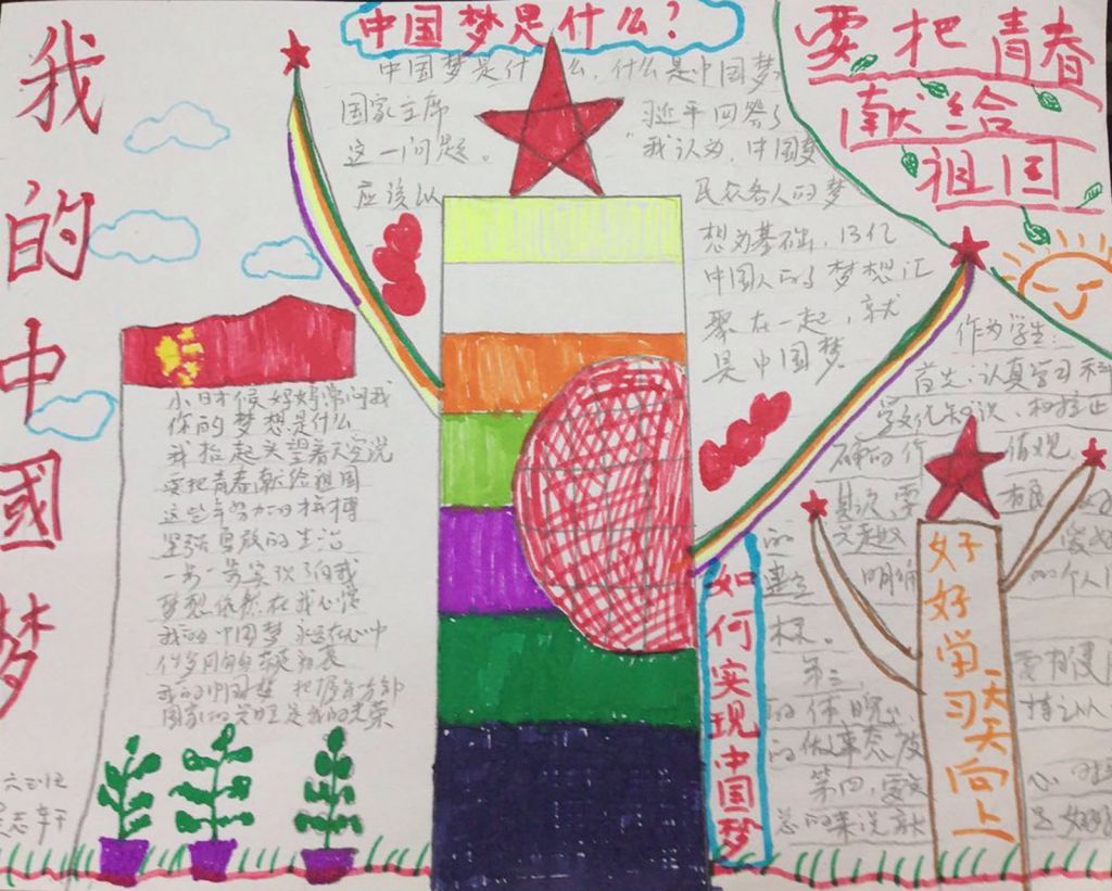 我的中国梦一等奖手抄报