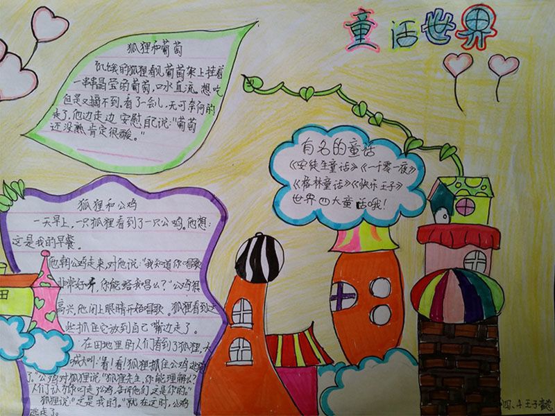 中外童话主题手抄报