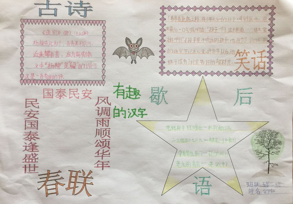 神奇有趣的汉字王国手抄报图片大全