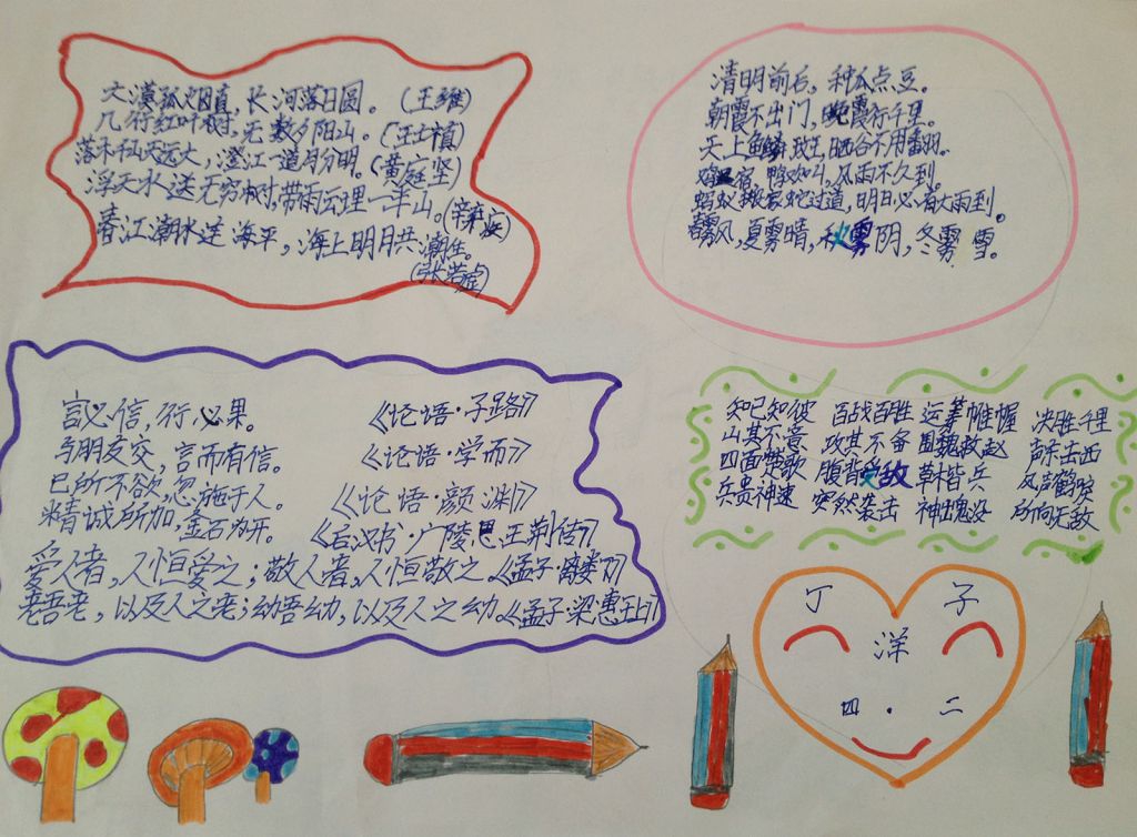 语文日积月累手抄报