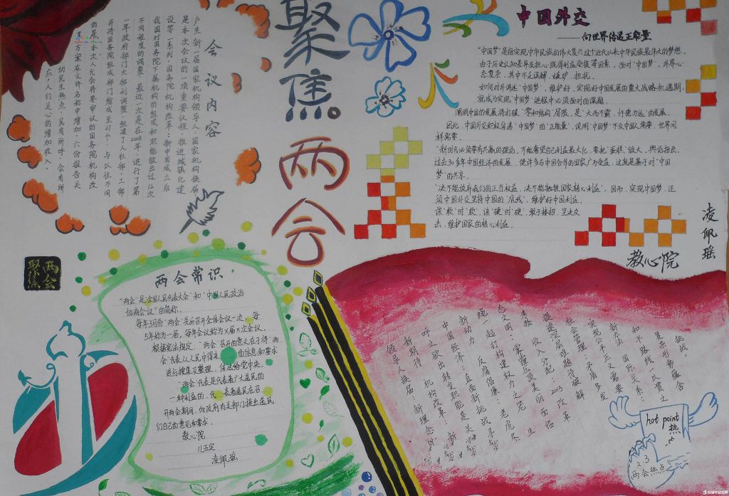 2022全国两会手抄报