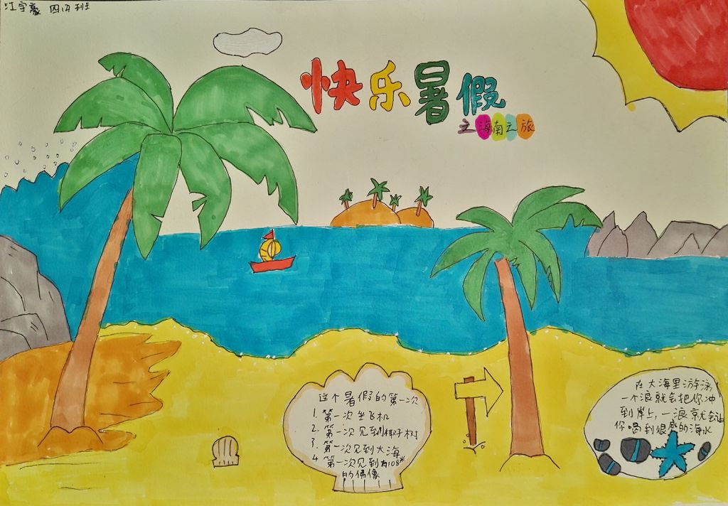 暑假手抄报精美作品展