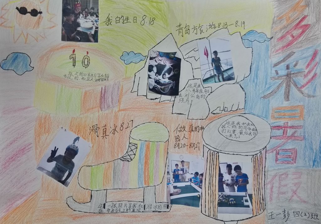 快乐暑假游玩天下手抄报图片 快乐暑假游玩天下手抄报图片