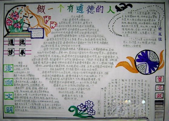 道德修养手抄报设计图