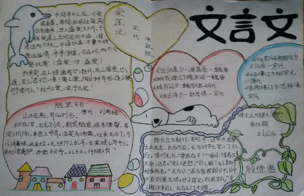 我爱文言文手抄报