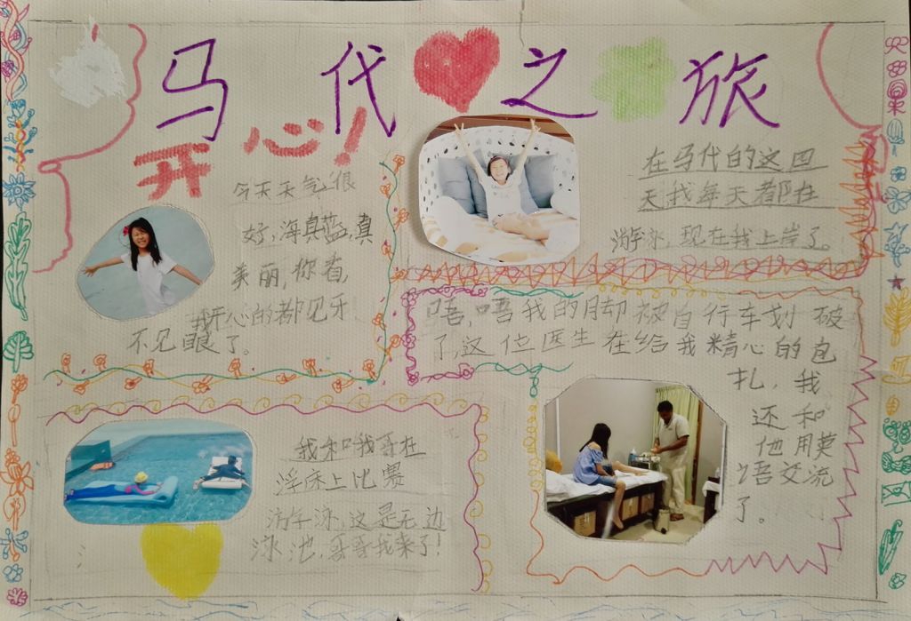 马尔代夫之旅手抄报