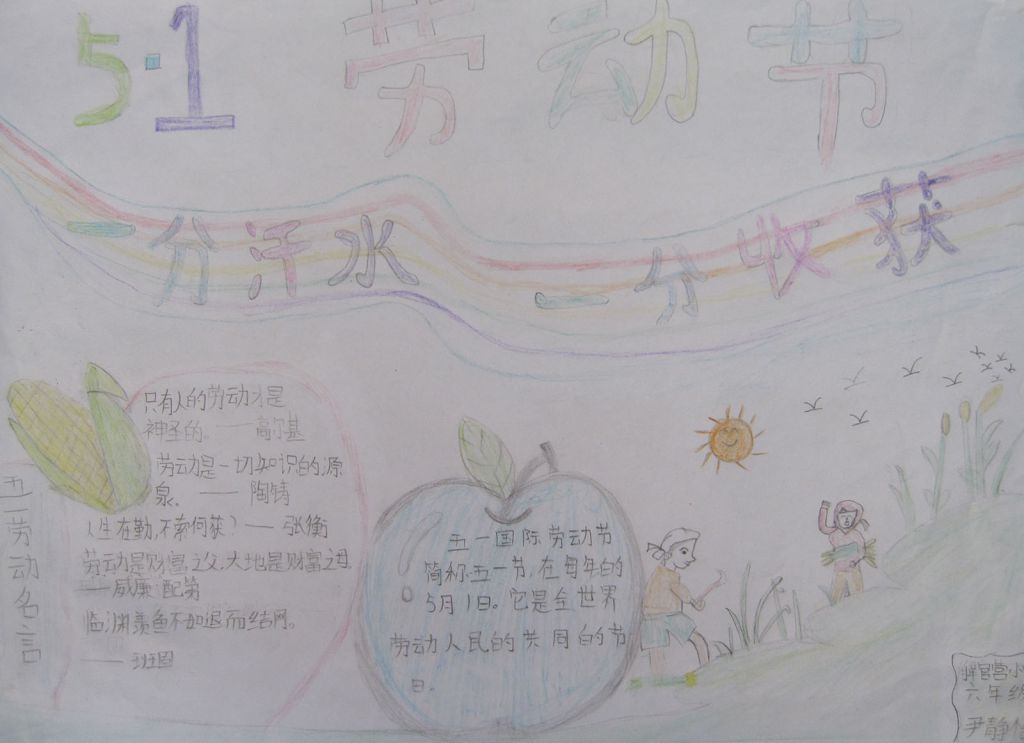 劳动节手抄报简单又漂亮