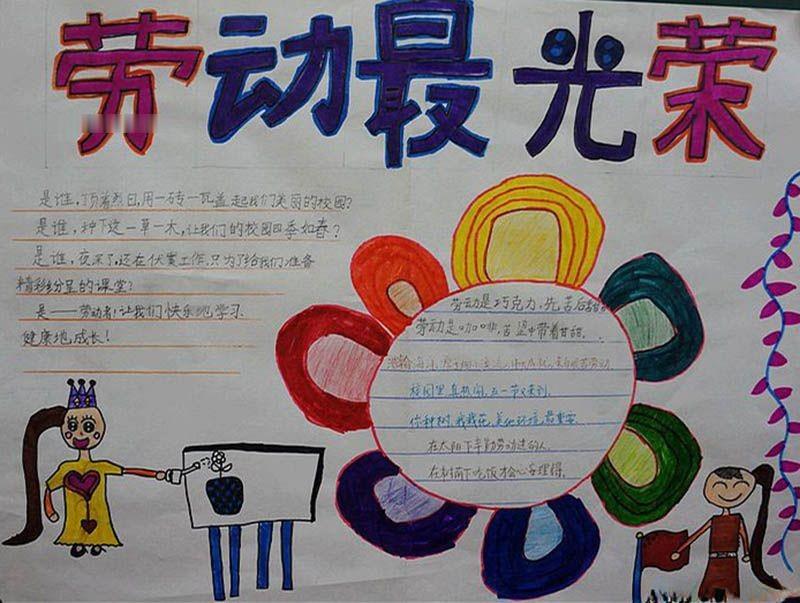 五一劳动节手抄报模板荟萃