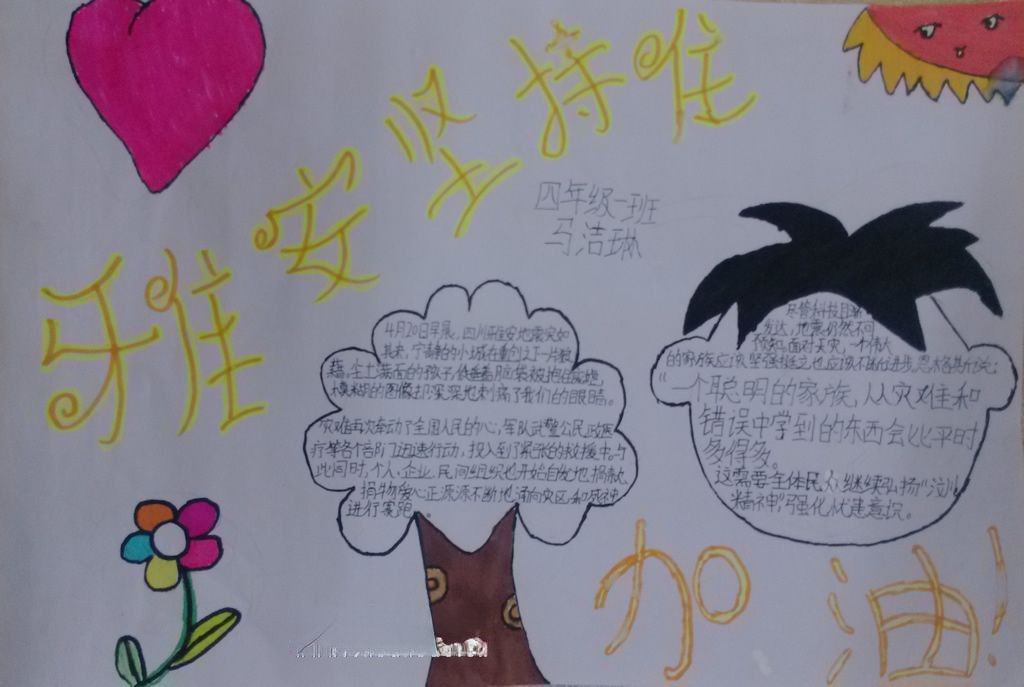 自然灾害与救助手抄报 自然灾害与救助手抄报