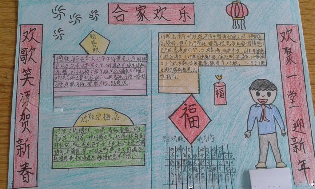 楹联手抄报图片大全 楹联手抄报图片大全