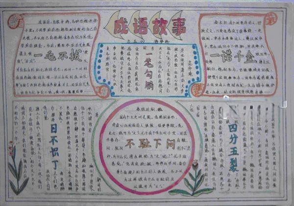 成语故事手抄报图片