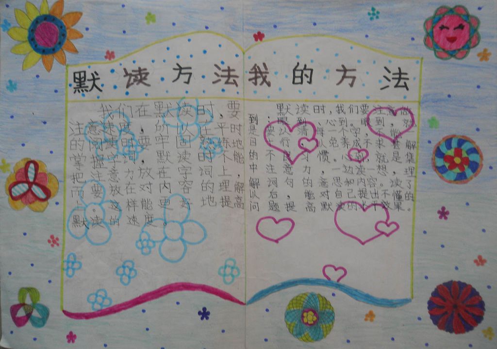 默读手抄报图片大全 默读手抄报图片大全