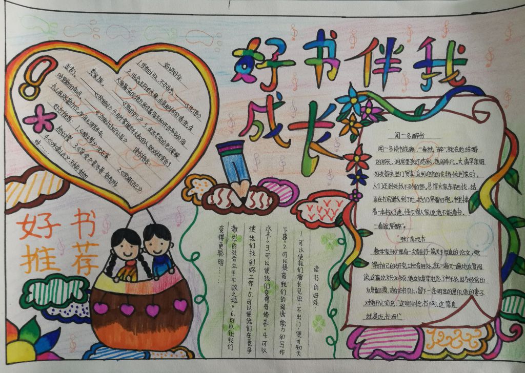 读书手抄报一等奖作品大全