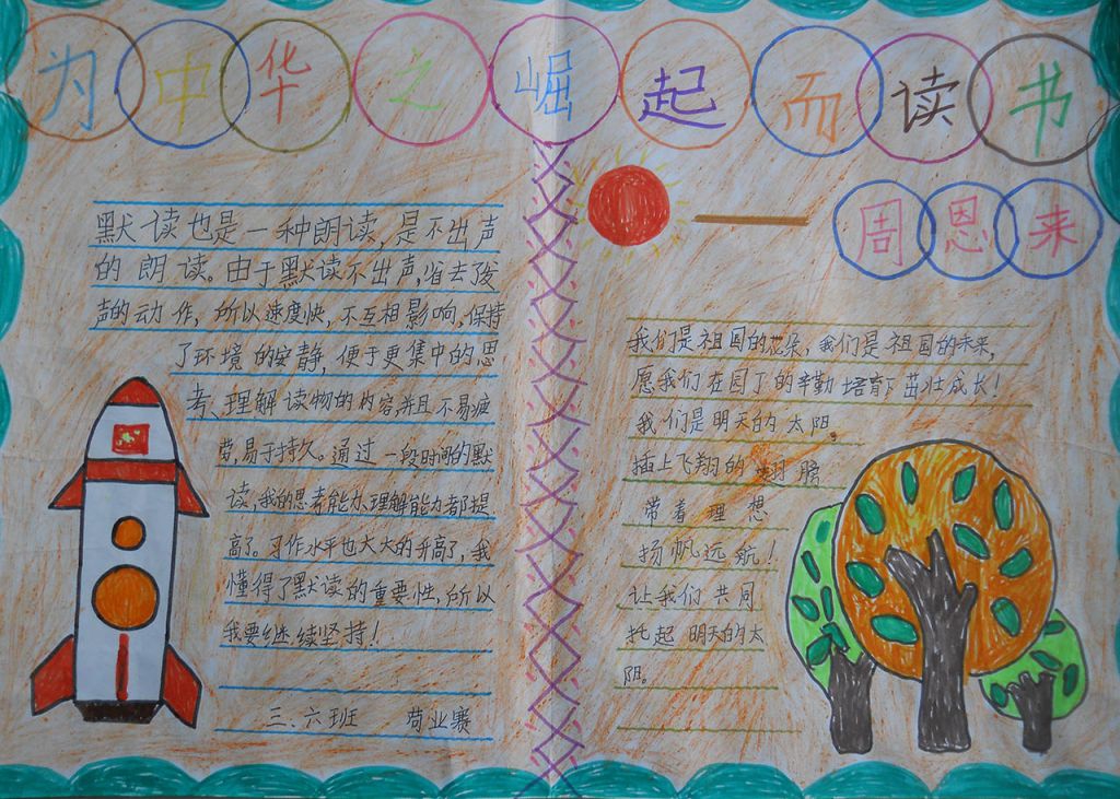 默读手抄报图片大全 默读手抄报图片大全