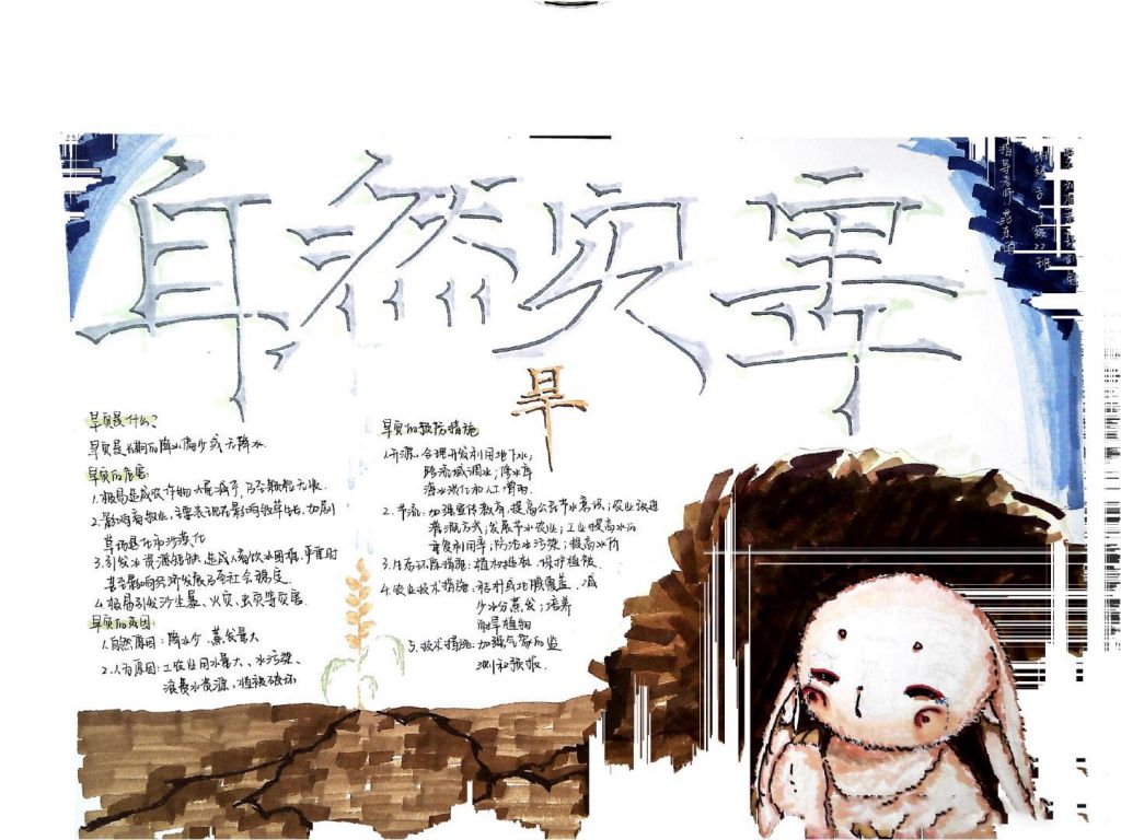 自然灾害防治手抄报集锦，简直美爆了！