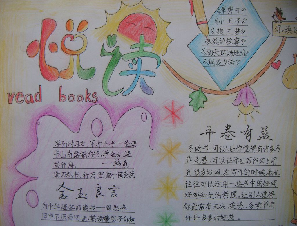 书香满园醉人生手抄报大全 书香满园醉人生手抄报大全