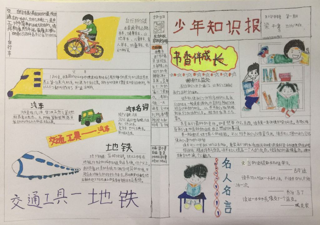 书香伴成长手抄报图片,与书为伴手抄报内容