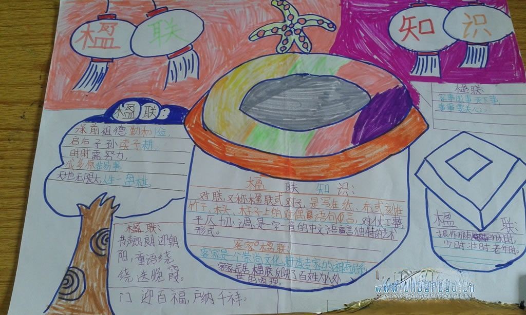 楹联手抄报图片大全 楹联手抄报图片大全